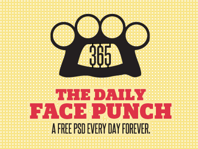 Daily Face Punch 365psd brass knuckles