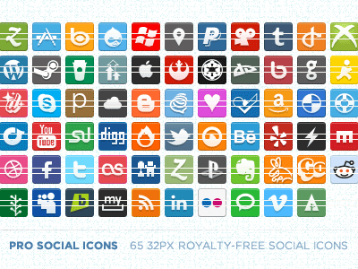 Pro Social Icons icons pro social