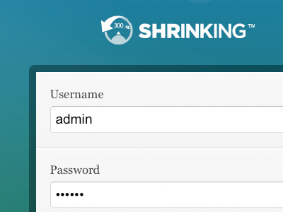 Shrinking Login Page forms logo design ui design user interface web application