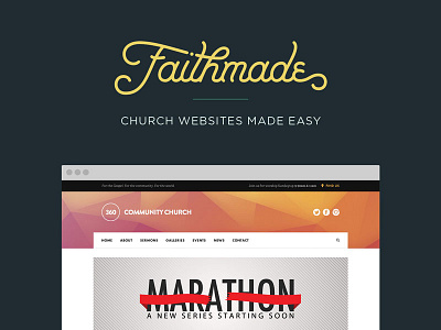 Faithmade church website builder faithmade website co. lift