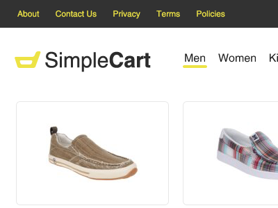 SimpleCart preview simplecart upthemes wordpress theme