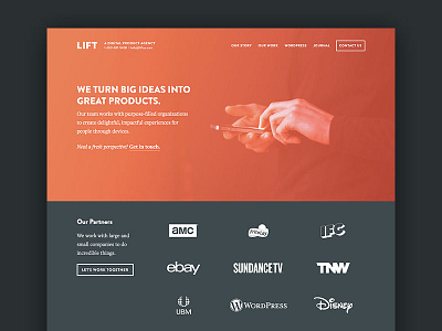 Lift, a Digital Product Agency apps design lift products
