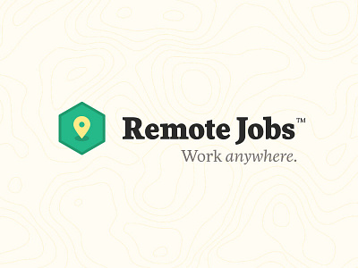 Remote Jobs branding iconography logo design remote jobs remote work typography work from home