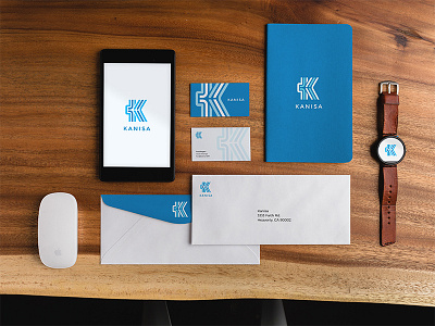 Kanisa Branding app branding business cards collateral design mark notebook