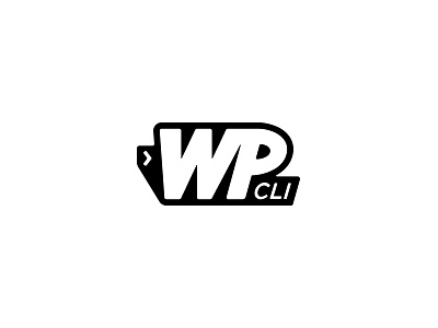 WP-CLI logo black and white branding command line interface iterm logo design terminal wordpress wp cli