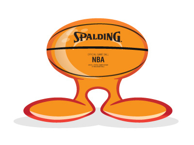 I think we'll call him... "Spalding" basketball dribbble looks like a watermelon
