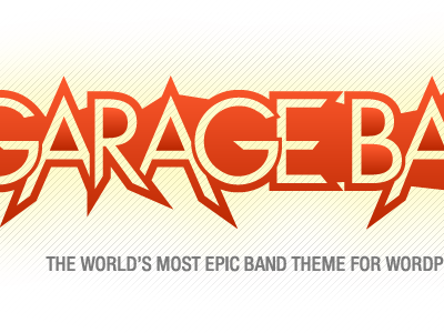 Garage Band garage band theme logo orange upthemes