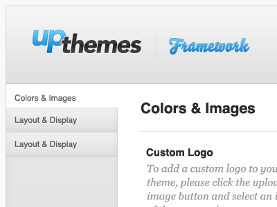 UpThemes Framework theme options ui design upthemes framework wordpress