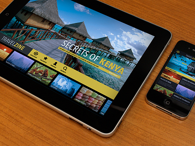 TRAVELZINE iPad app cross platform ios ipad magazine mobile multimedia photo photography tablet travel video