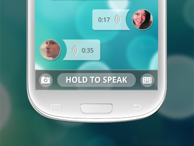 visual voice - walkie talkie app