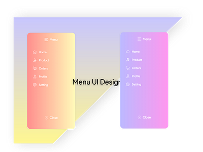 Menu UI Design adobe xd app design menu design ui ux ui design