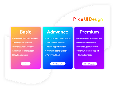 Price UI Design