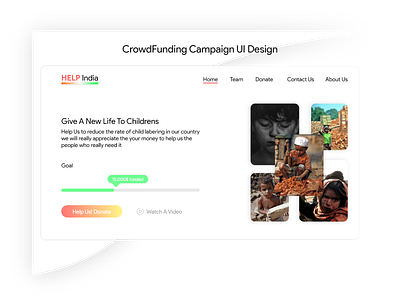 Crowdfunding Campaign UI Design