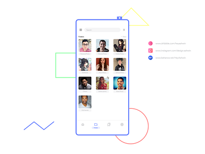 Gallery app folder Screen UI Design