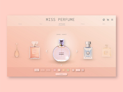 UIWEB practise2——PERFUME design illustration ui web