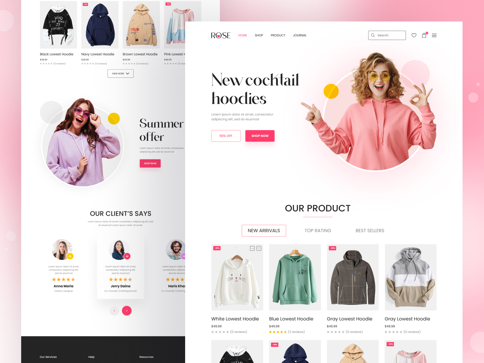 Clothing Store Website Ui by Abbas Ahmed Shamim for LOL Studio on Dribbble
