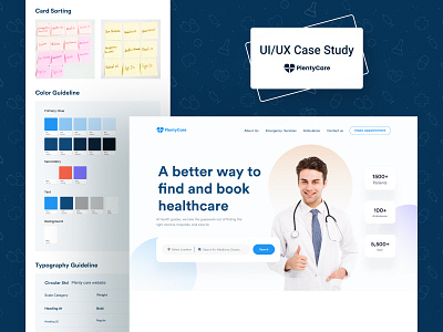 Healthcare Case Study case study doctor doctor appointment healthcare healthcare case study healthcare landing page landing page medical medical app medical care medical case study medical landing page medical website medicine ui ux web case study web design website website design