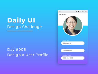 Day  006 Design A User Profile