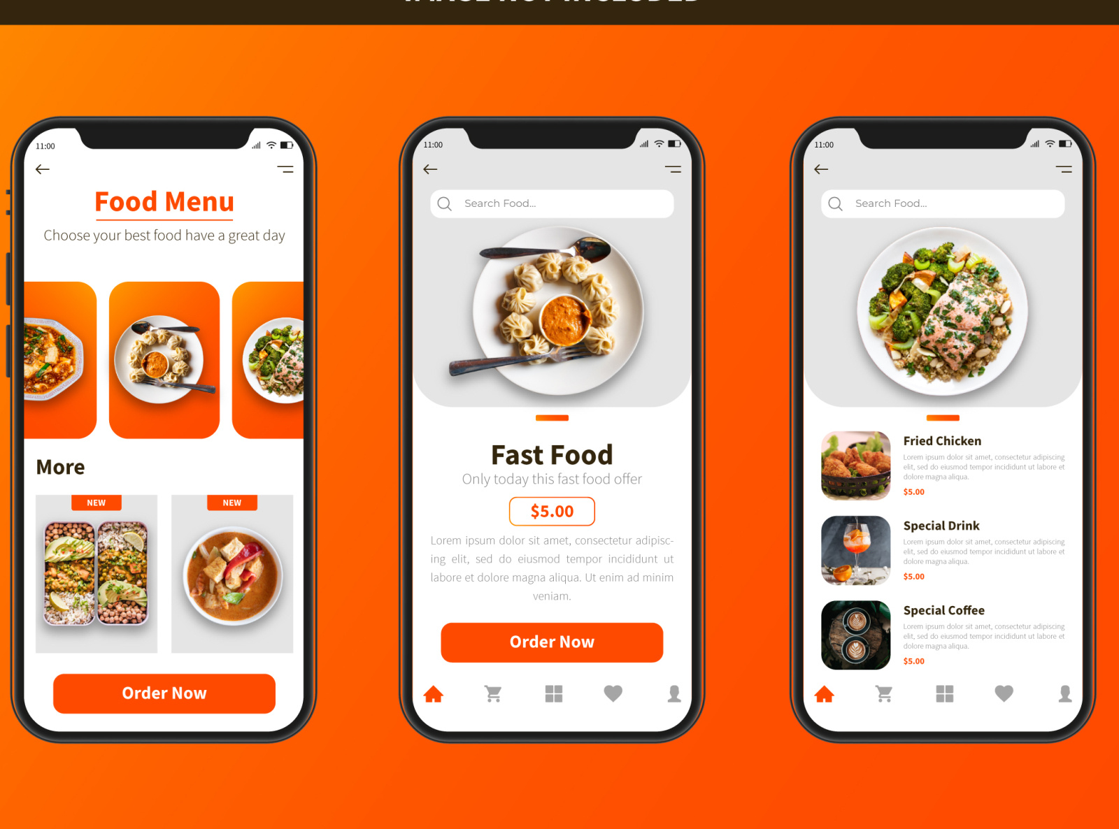 Food App UI Design Template by Abbas Ahmed Shamim on Dribbble