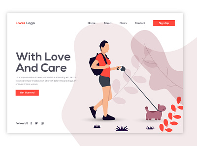 Landing Page Design brand branding home page homepage illustration landing landing design landing page landing page design landingpage logo ui design uidesign uiux vector