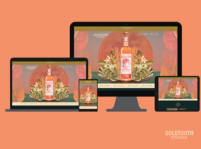 Goldtooth Vermut, Eivissa artwork graphic design illustration image editing typogaphy ui ux webdesign website