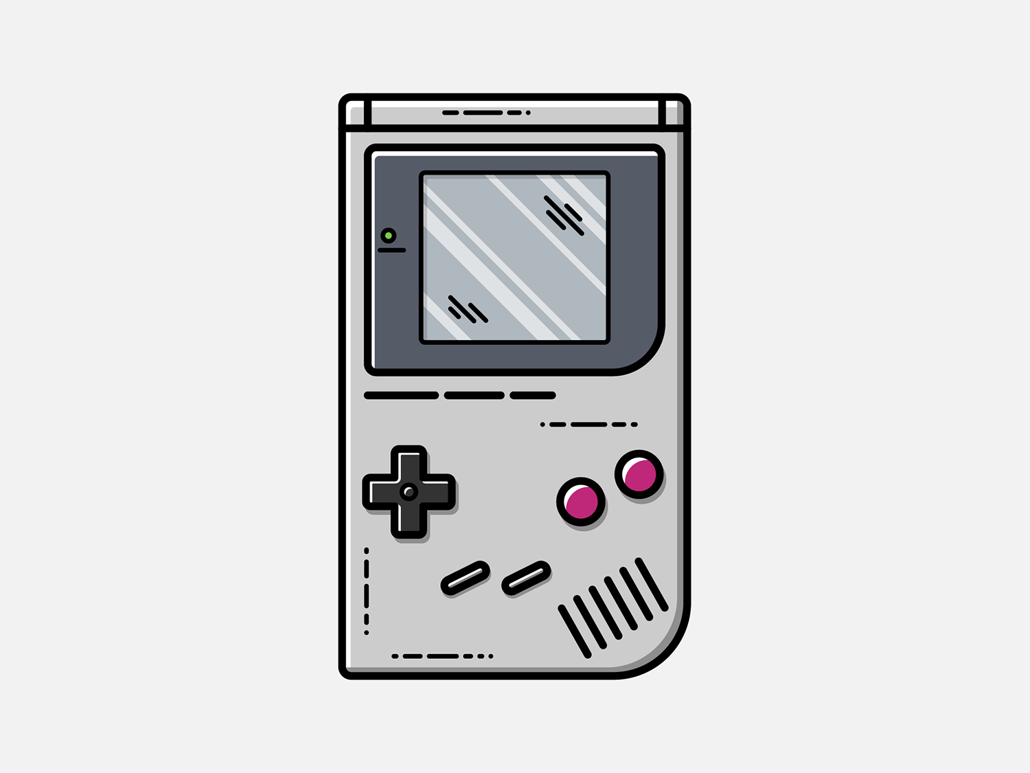 Game Boy Vector Illustration by Geoffrey Humbert on Dribbble
