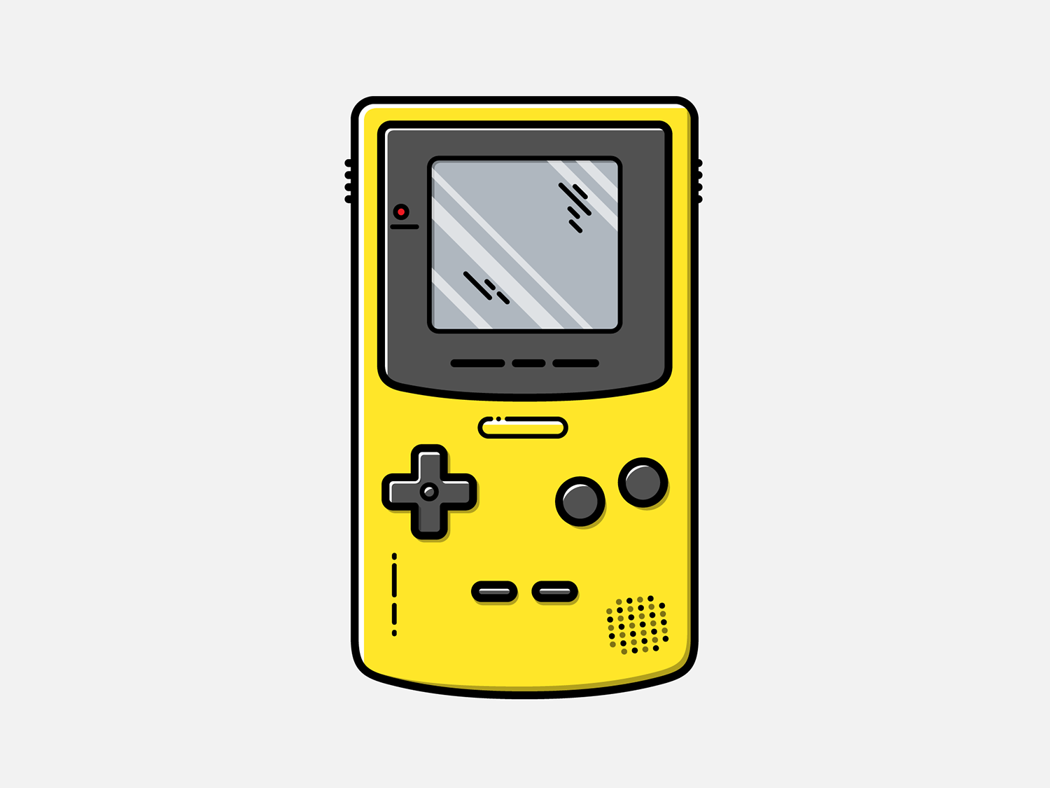 Game Boy Color Vector Illustration by Geoffrey Humbert on Dribbble