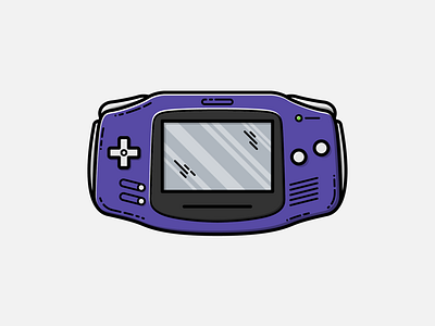 Game Boy Advance - Vector Illustration