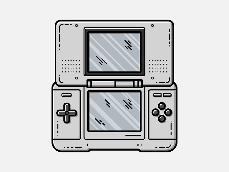 Nintendo DS Vector Illustration by Geoffrey Humbert on Dribbble