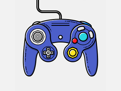 Game Cube Pad - Vector Illustration design game cube graphic design illustration illustrator nintendo vector video games