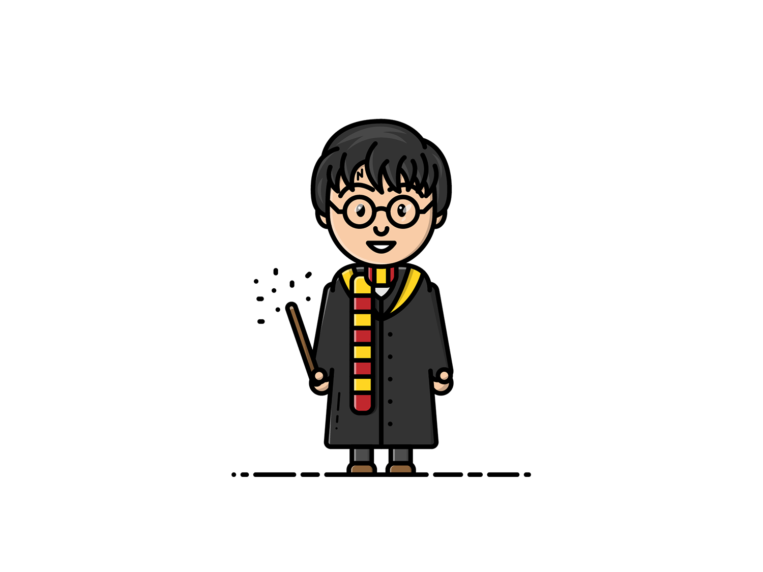 Harry Potter - Vector Illustration by Geoffrey Humbert on Dribbble