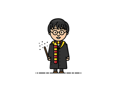 Harry Potter - Vector Illustration design graphic design harry potter illustration illustrator vector wand wizard