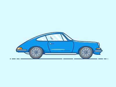 Porsche 911 - Vector Illustration