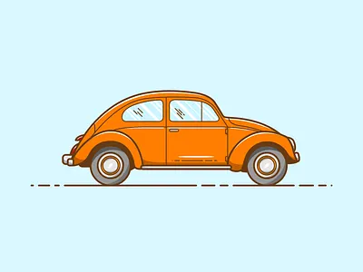 Coccinelle - Vector Illustration car coccinelle design graphic design iconic illustration illustrator vector vintage volkswagen