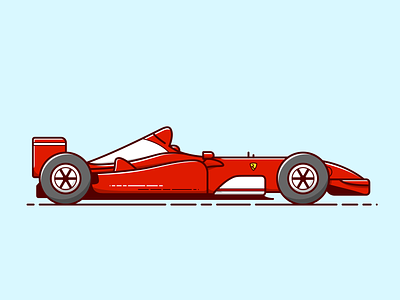 F1 - Vector Illustration art artwork car design ferrari formula 1 formule 1 graphic design illustration illustrator race racecar sport vector