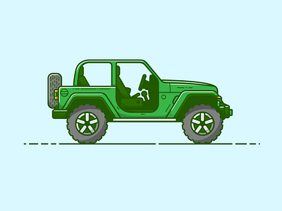Jeep - Vector Illustration art artwork atv car design graphic design illustration illustrator jeep vector