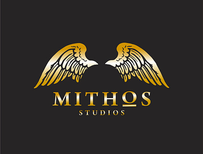 MITHOS gold logo character design design grapic design illustration logo logo a day logo design logoidea logoinspiration logotype