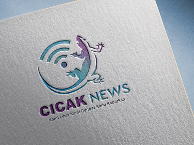 Logo Design Cicak News graphic design logo logoconcept logodesign logoinspirations logomaker