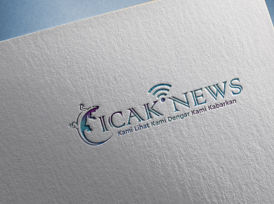 Logo Design Cicak News V.2