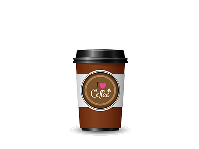 I ❤ Coffee design illustration logo vector