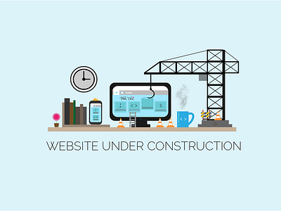 Website Under Construction 💻 design illustration vector