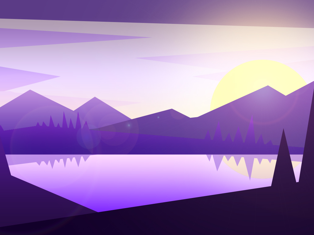 Purple Sunset By Mihidun Keerthisinghe On Dribbble