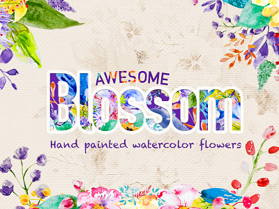 Awesome Blossom | Floral Kit colors flowers patterns vivid