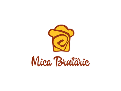 Mica Brutarie bakery branding clean concept design flat identity logo simple vector