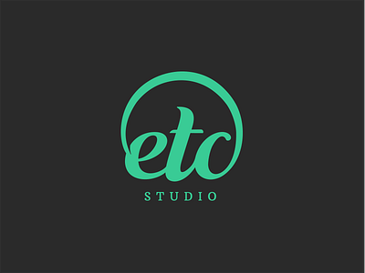 ETC Studio branding clean concept design flat identity logo serif simple type vector