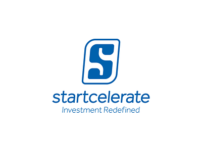 Startcelerate branding clean concept design flat identity logo simple vector