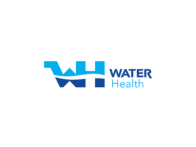 Water Health branding clean concept design flat identity industrial logo simple vector