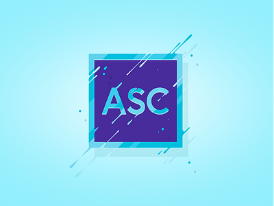 ASC Studio Logo branding clean concept design flat identity logo simple vector