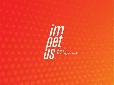 Impetus Asset Management branding clean concept design flat identity logo simple vector