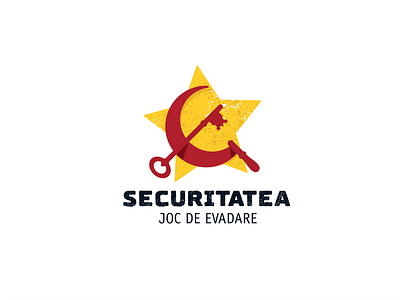 Securitatea - escape room branding clean concept design flat identity logo simple vector